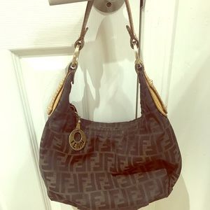 FENDI Zucca print hobo bag